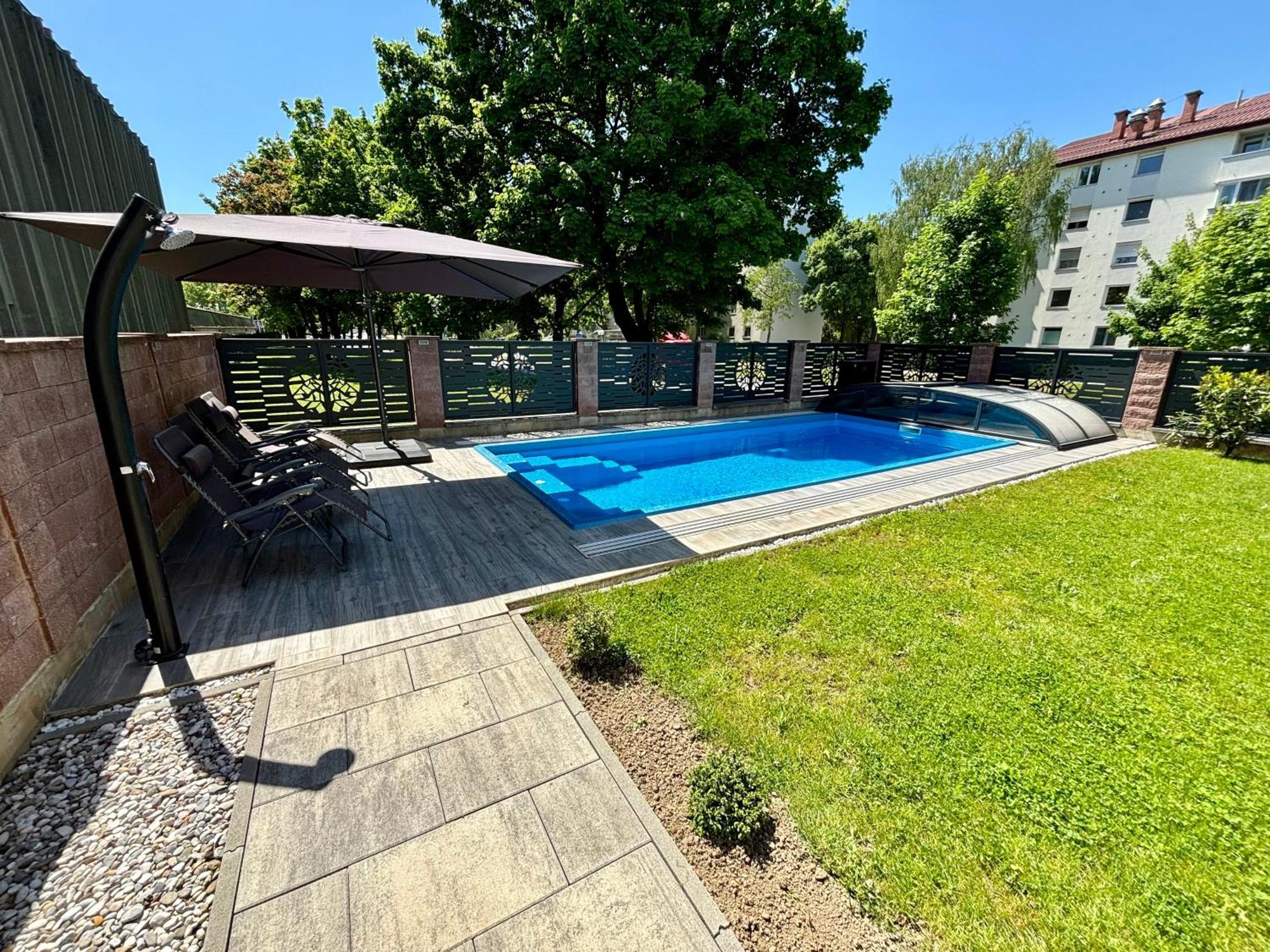 Villa Moste With Pool & Ev Station Lublaň Exteriér fotografie
